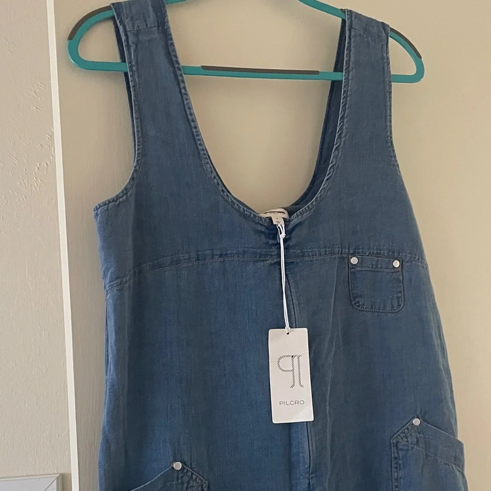 Anthropologie Pilcro Women’s Blue Denim Jumpsuit - Picture 3 of 9